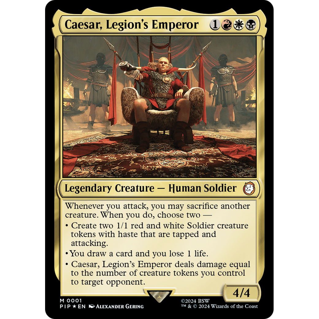 Caesar, Legion's Emperor (PIP-001) - Fallout Foil