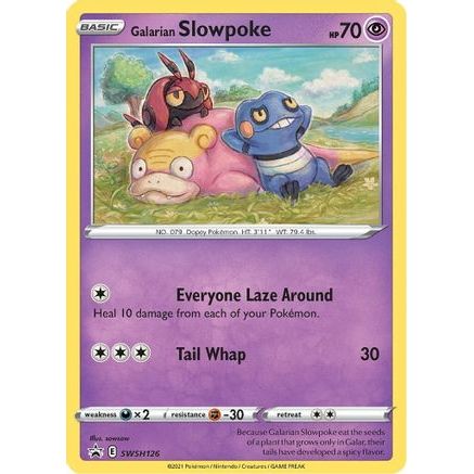 Galarian Slowpoke - SWSH126 SWSH126/307 - SWSH Sword & Shield Promo Cards Holofoil