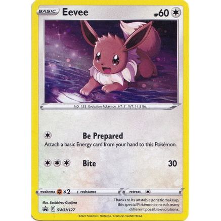 Eevee - SWSH127 SWSH127/307 - SWSH Sword & Shield Promo Cards Holofoil