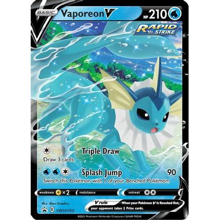 Vaporeon V - SWSH150 SWSH150/307 - SWSH Sword & Shield Promo Cards Holofoil