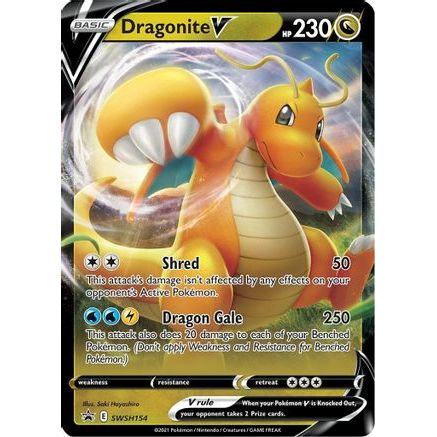 Dragonite V - SWSH154 SWSH154/307 - SWSH Sword & Shield Promo Cards Holofoil