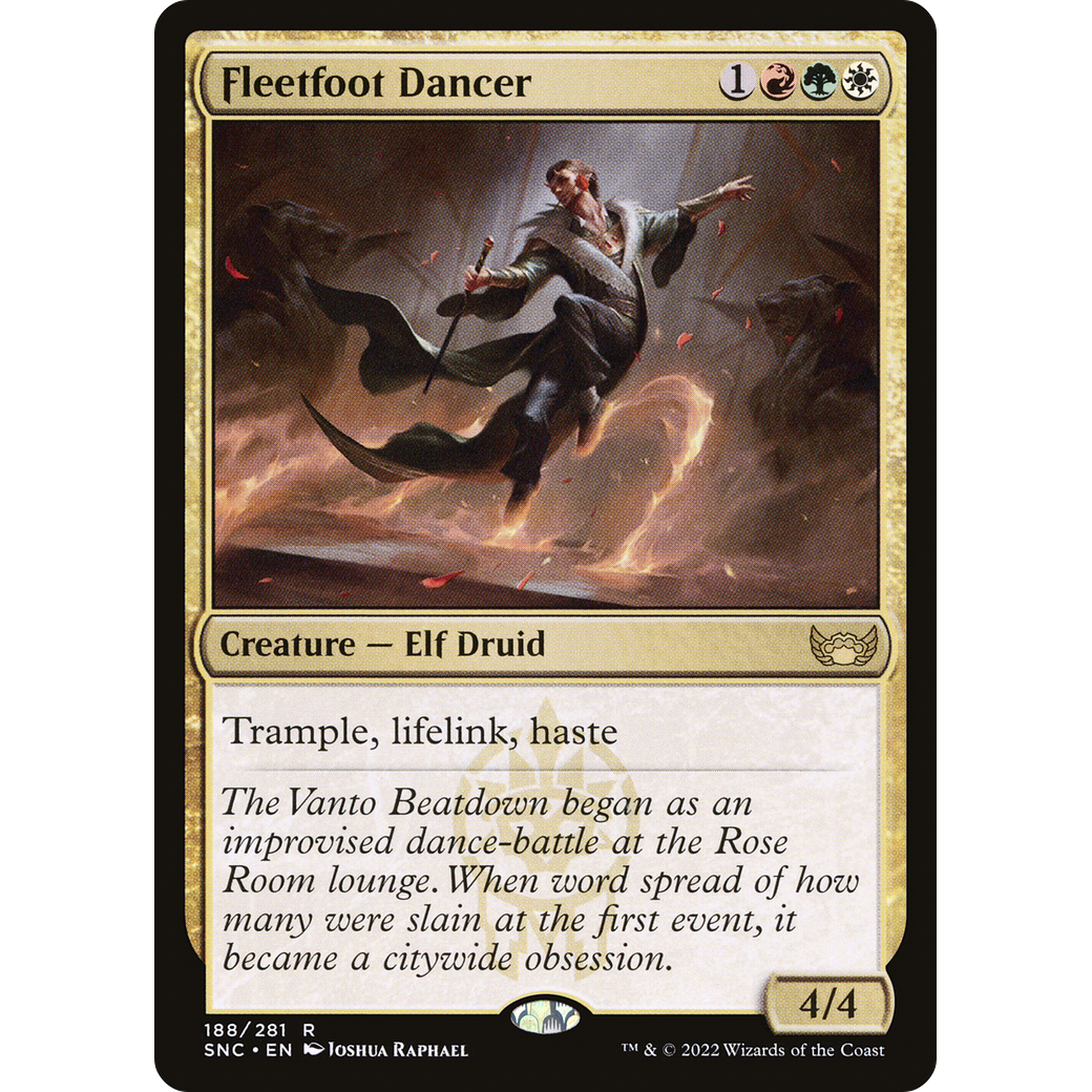 Fleetfoot Dancer (SNC-188) - Streets of New Capenna Foil