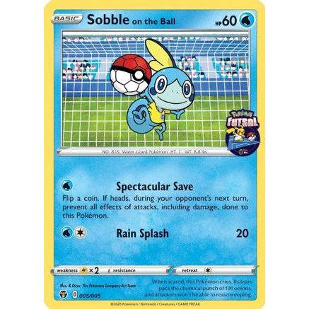 Sobble on the Ball - 005/005 (Pokemon Futsal) 5/5 - Miscellaneous Cards & Products