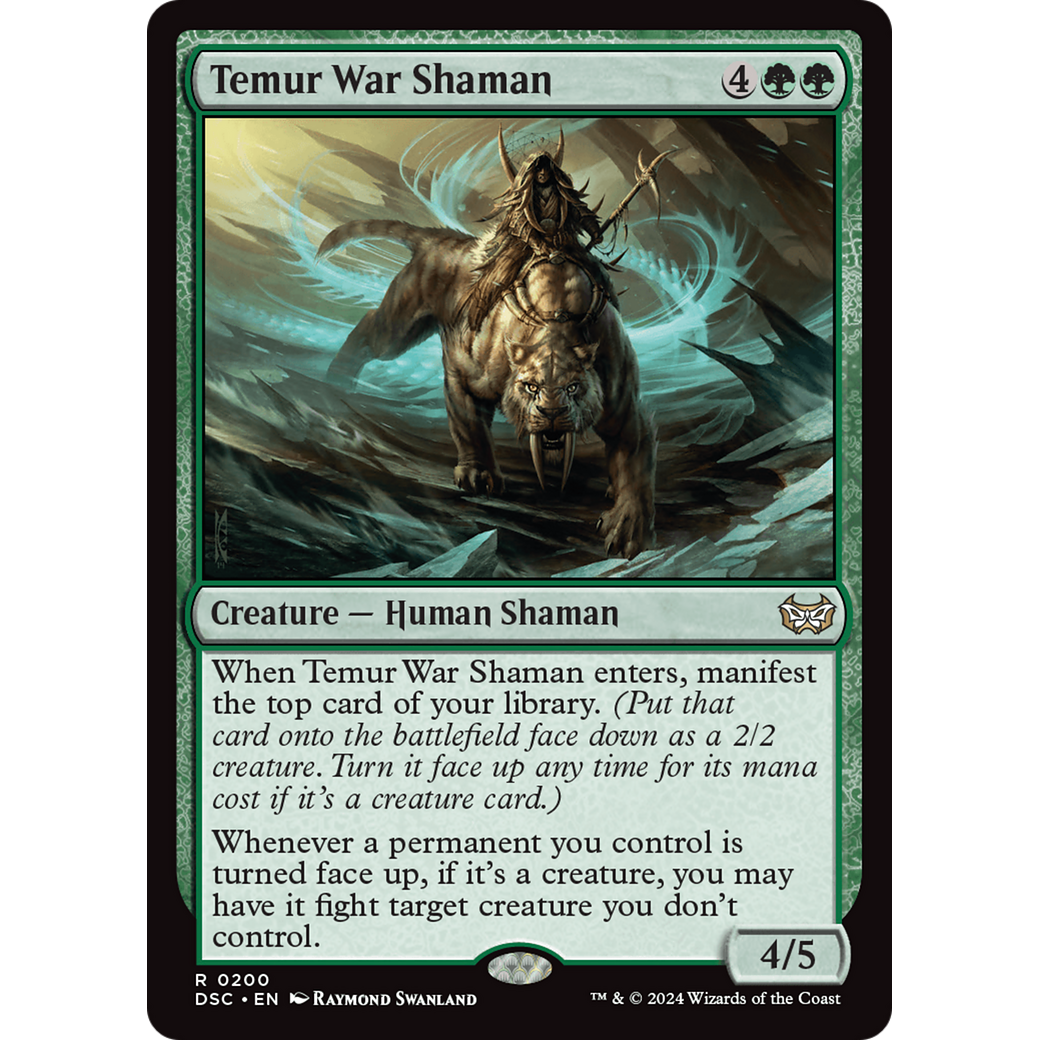 Temur War Shaman (DSC-200) - Duskmourn: House of Horror Commander