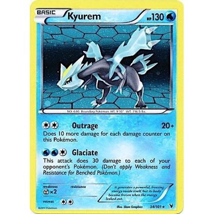 Kyurem - 34/101 (Cosmos Holo) 34 - Miscellaneous Cards & Products Holofoil