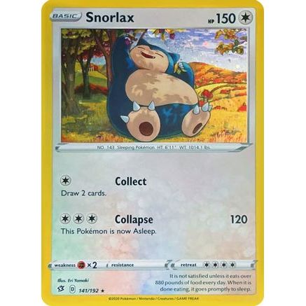 Snorlax - 141/192 (Cosmos Holo) 141 - Miscellaneous Cards & Products Holofoil