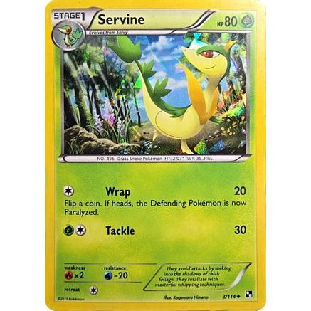 Servine - 3/114 (Cracked Ice Holo) 3 - Miscellaneous Cards & Products Holofoil