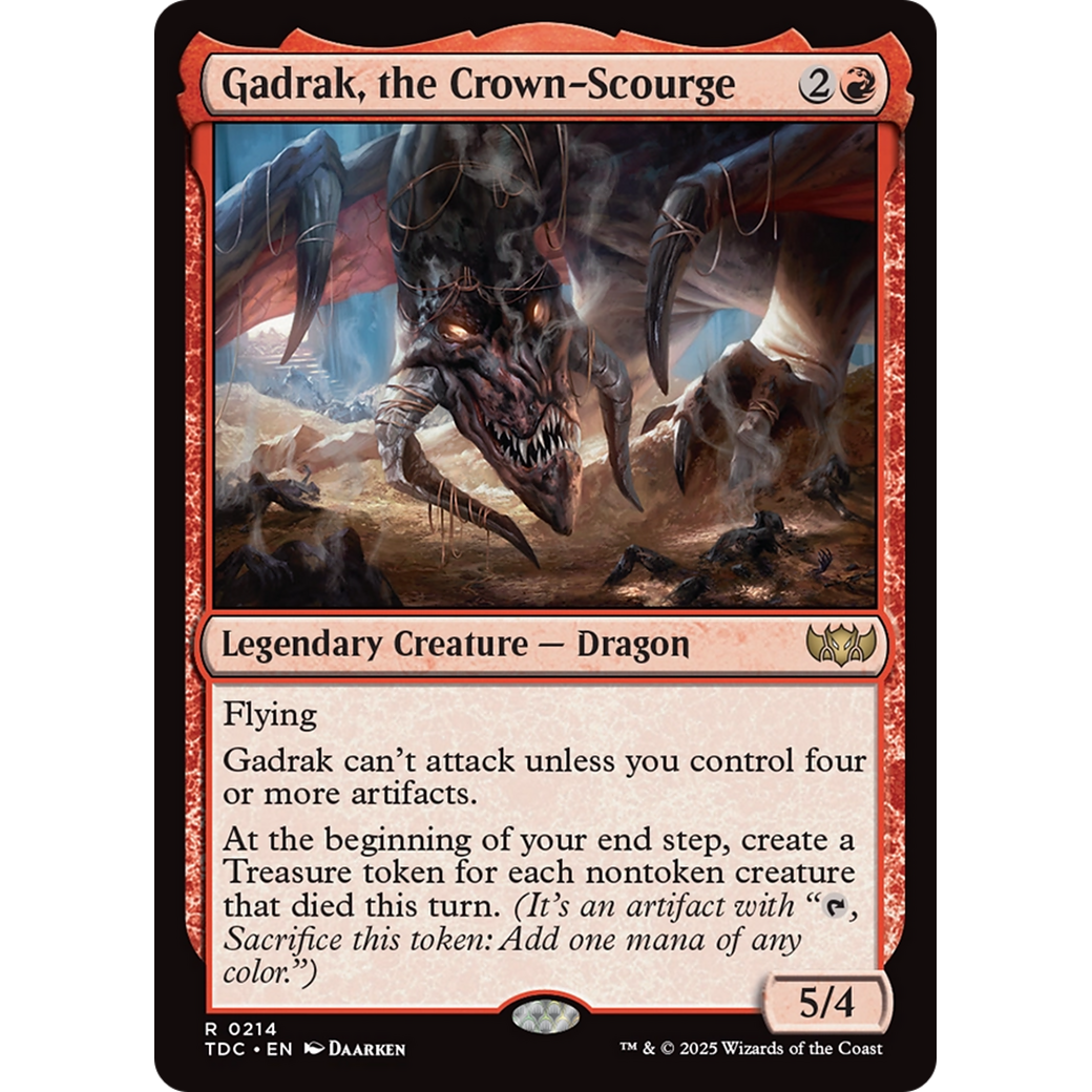 Gadrak, the Crown-Scourge (TDC-214) - Commander: Tarkir: Dragonstorm