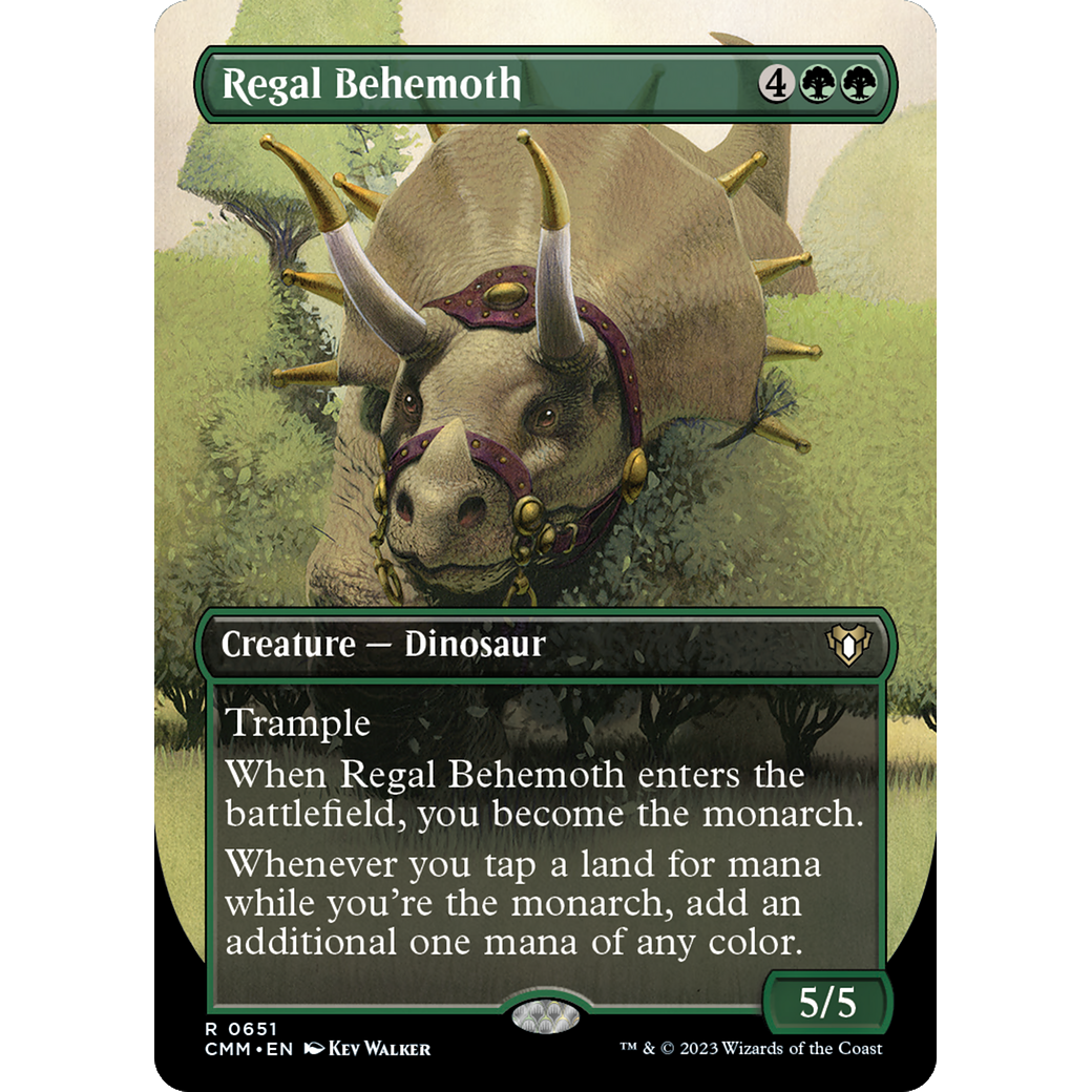 Regal Behemoth (CMM-651) - Commander Masters (Borderless)