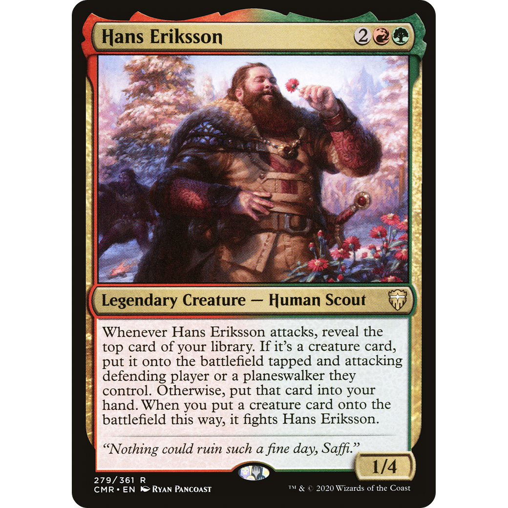 Hans Eriksson (CMR-279) - Commander Legends