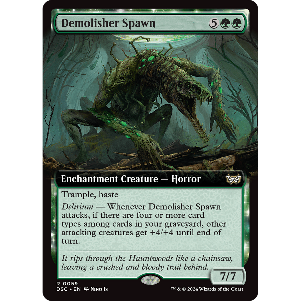 Demolisher Spawn (DSC-059) - Duskmourn: House of Horror Commander: (Extended Art)