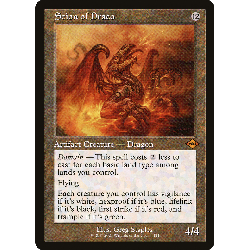 Scion of Draco (Retro Frame) (MH2-431) - Modern Horizons 2 Foil
