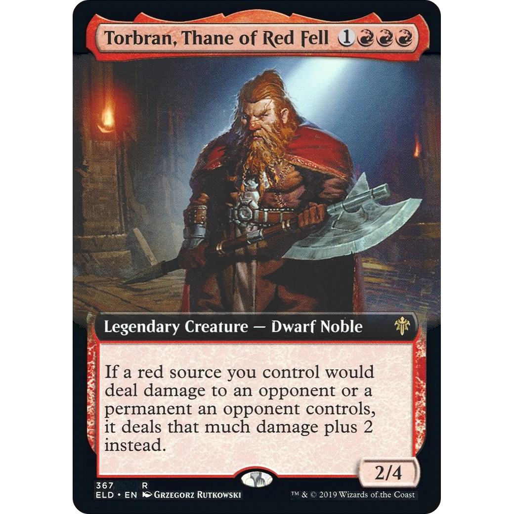 Torbran, Thane of Red Fell (Extended Art) (ELD-367) - Throne of Eldraine: (Extended Art)