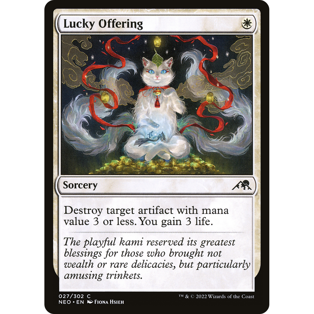 Lucky Offering (NEO-027) - Kamigawa: Neon Dynasty