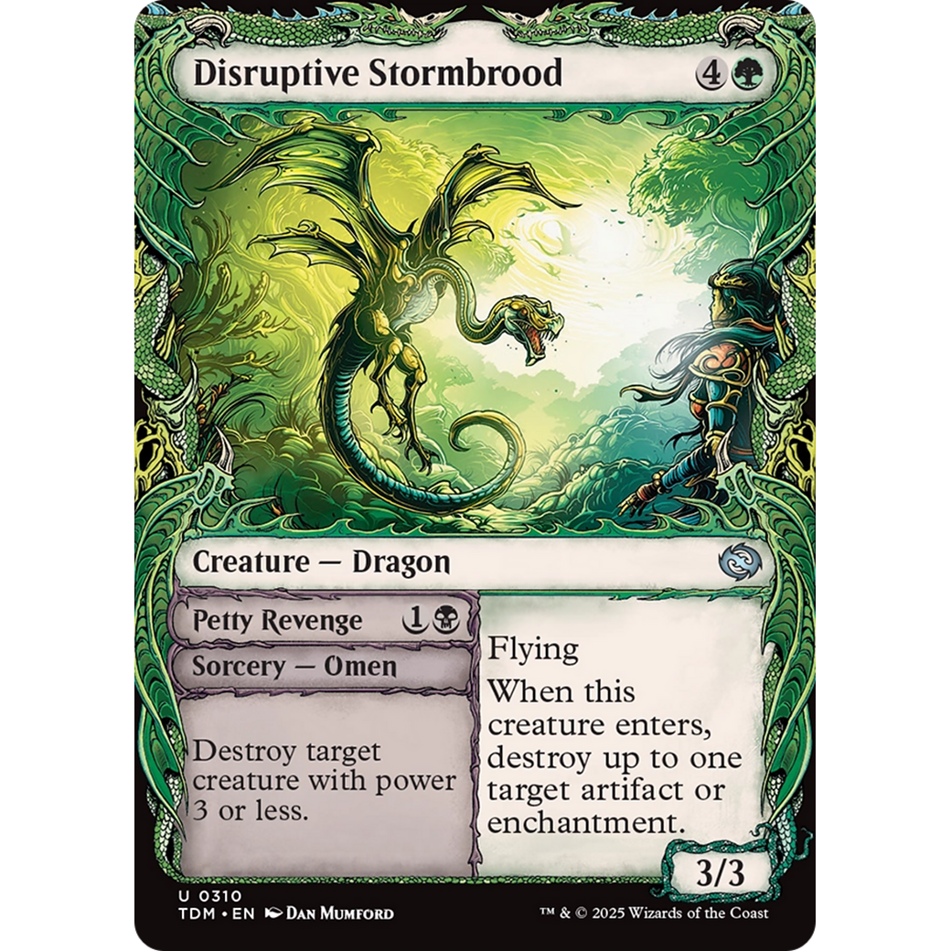 Disruptive Stormbrood // Petty Revenge (TDM-310) - Tarkir: Dragonstorm: (Showcase)