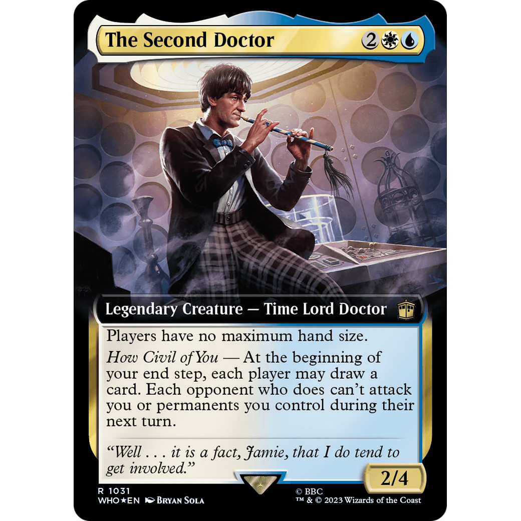 The Second Doctor (Extended Art) (Surge Foil) (WHO-1031) - Doctor Who: (Extended Art) Foil