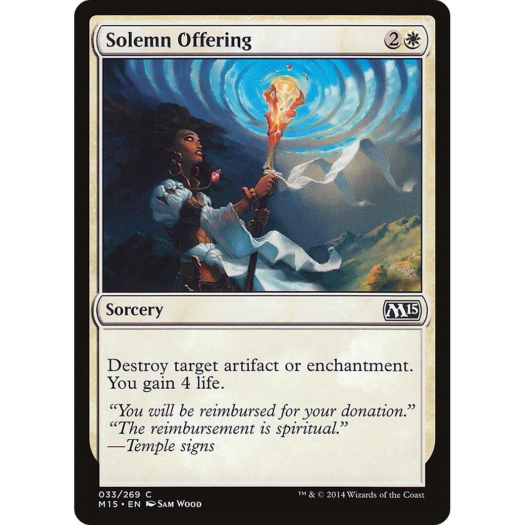 Solemn Offering (M15-033) - Magic 2015