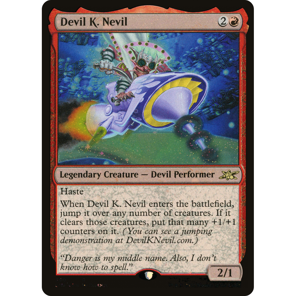 Devil K. Nevil (Galaxy Foil) (UNF-390) - Unfinity Foil