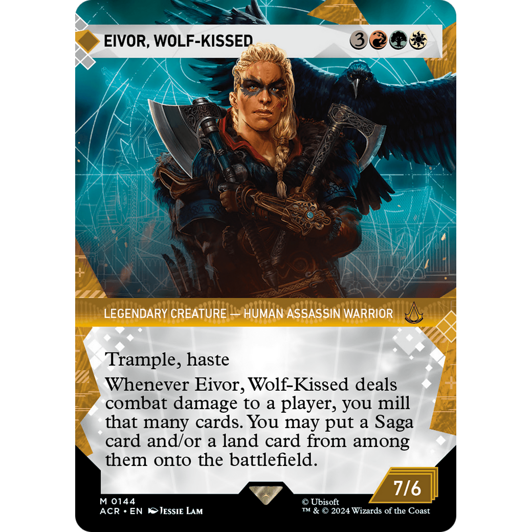 Eivor, Wolf-Kissed (Showcase) (ACR-144) - Assassin's Creed: (Showcase) (Borderless) Foil