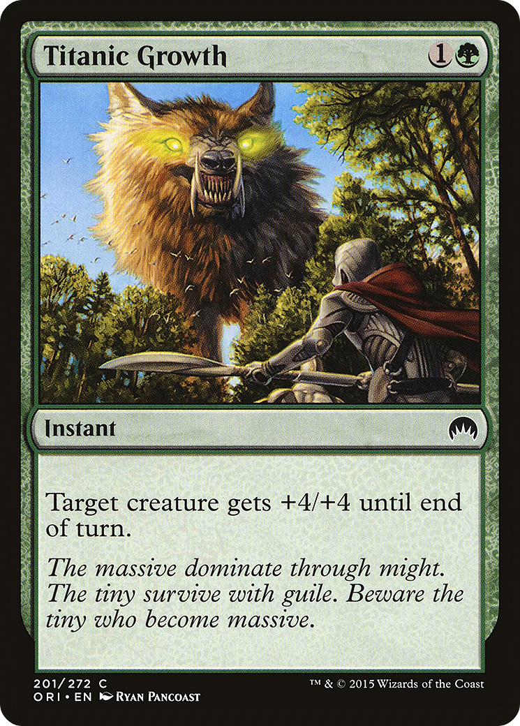Titanic Growth (ORI-201) - Magic Origins Foil