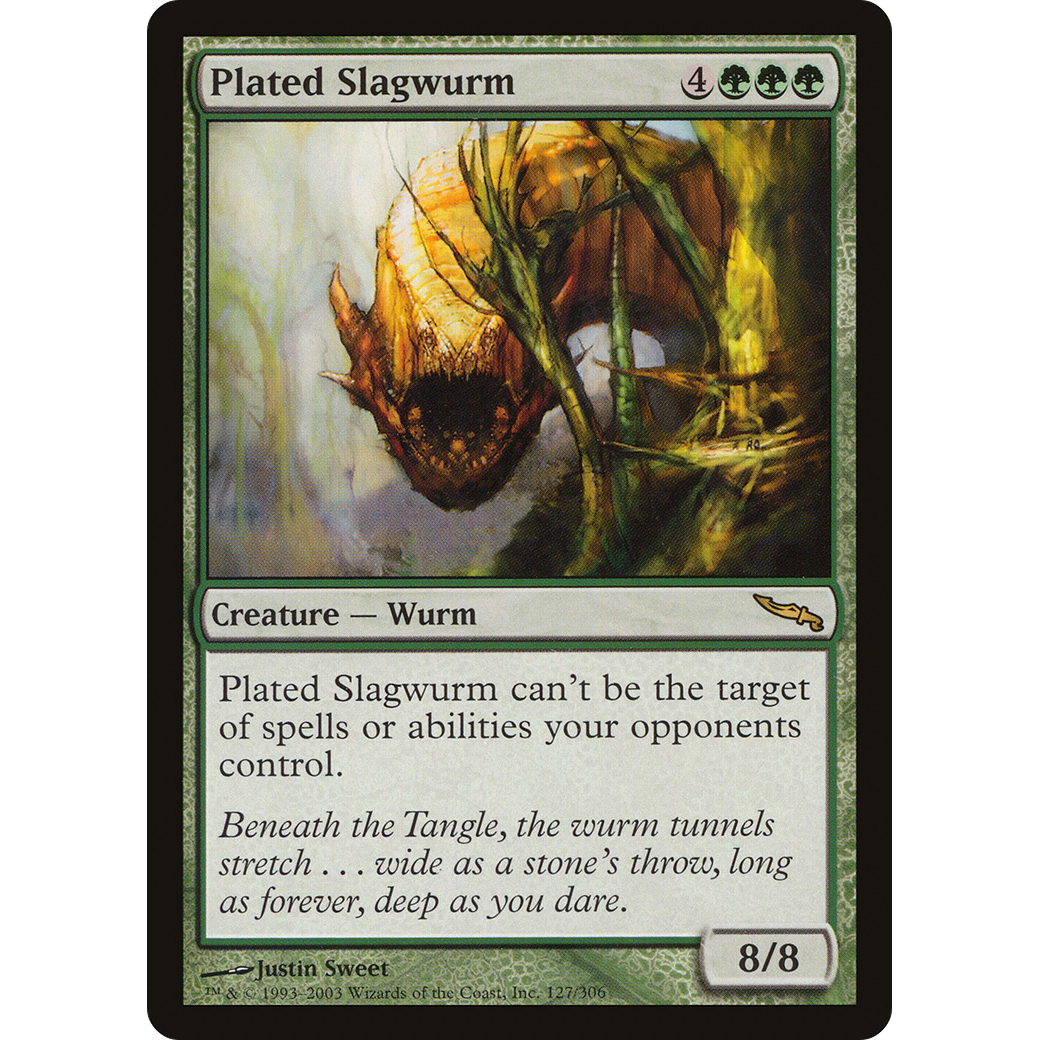 Plated Slagwurm (MRD-127) - Mirrodin