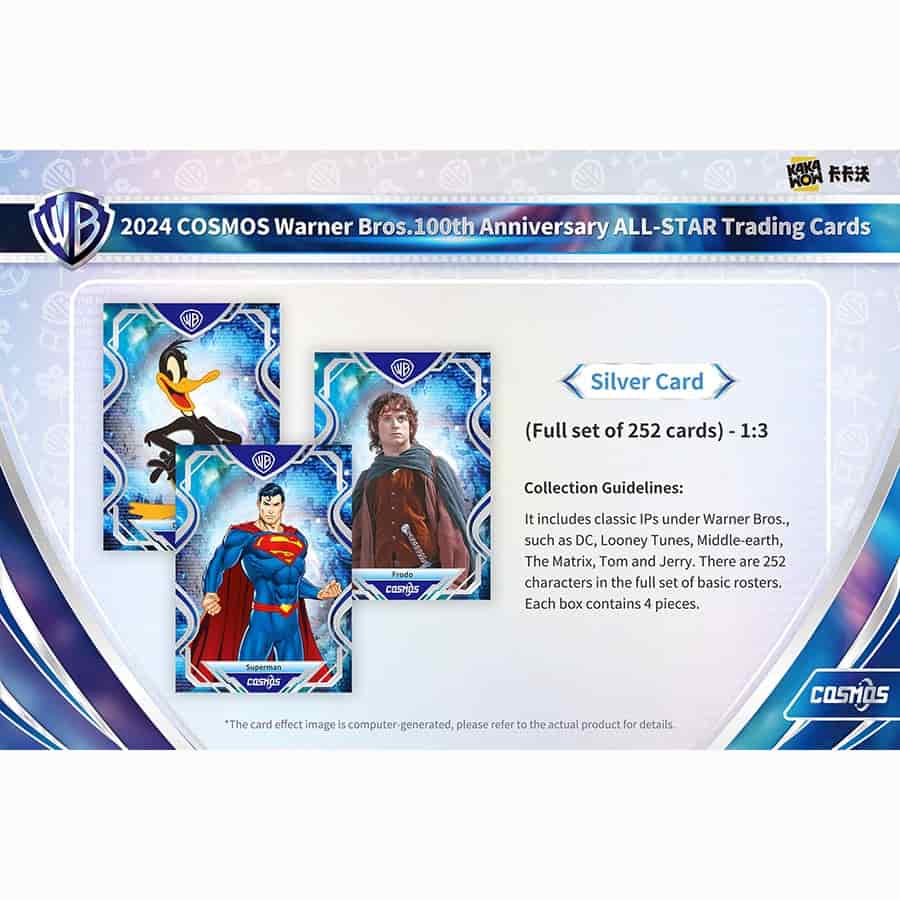 2024 Cosmos Warner Bros 100th Anniversary All-Star Trading Cards