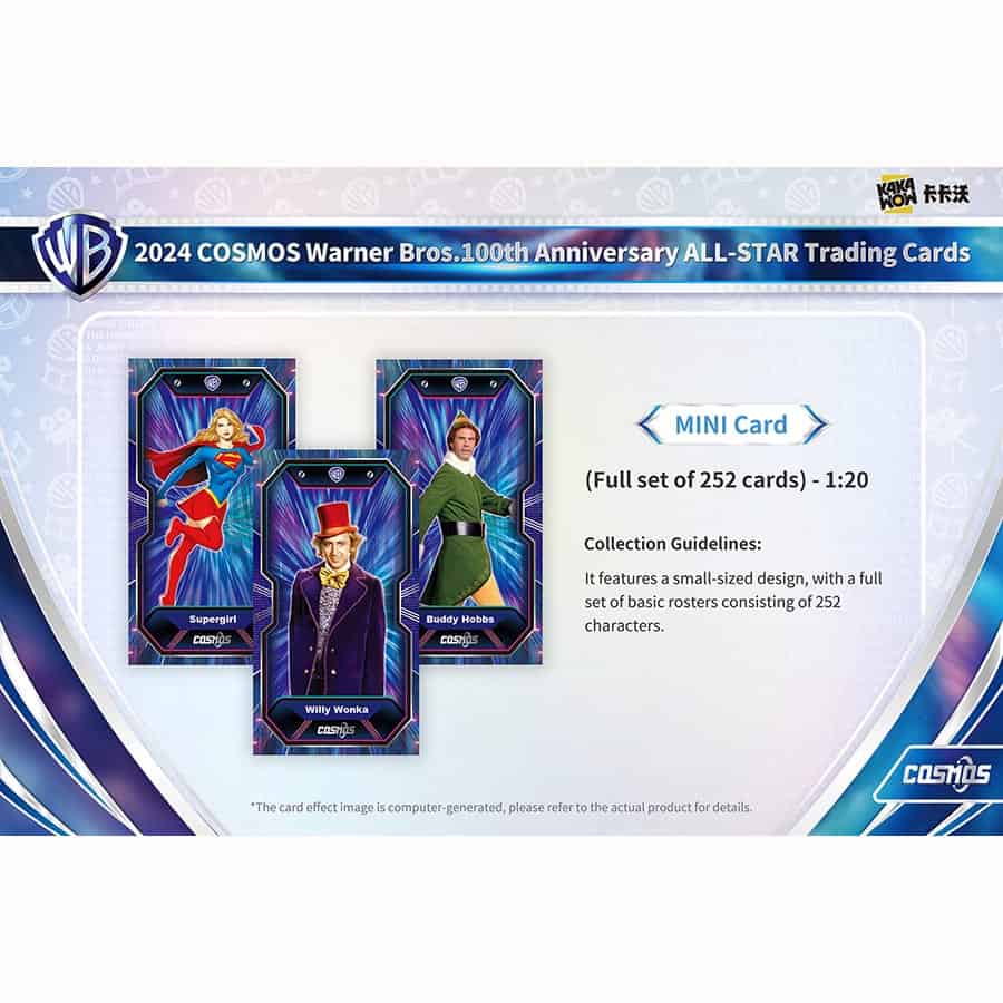 2024 Cosmos Warner Bros 100th Anniversary All-Star Trading Cards
