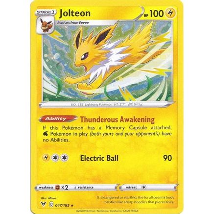 Jolteon - 047/185 (Cosmos Holo) 47 - Miscellaneous Cards & Products Holofoil