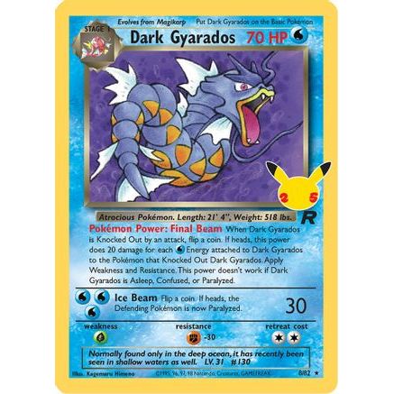 Dark Gyarados 8/25 - Celebrations Classic Collection Holofoil
