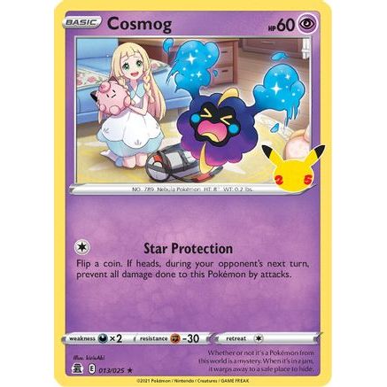 Cosmog 13/25 - Celebrations Holofoil