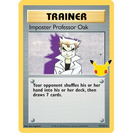 Imposter Professor Oak 73/25 - Celebrations Classic Collection Holofoil