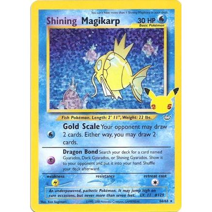 Shining Magikarp 66/25 - Celebrations Classic Collection Holofoil