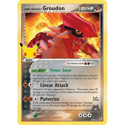 Team Magma's Groudon 9/25 - Celebrations Classic Collection Holofoil