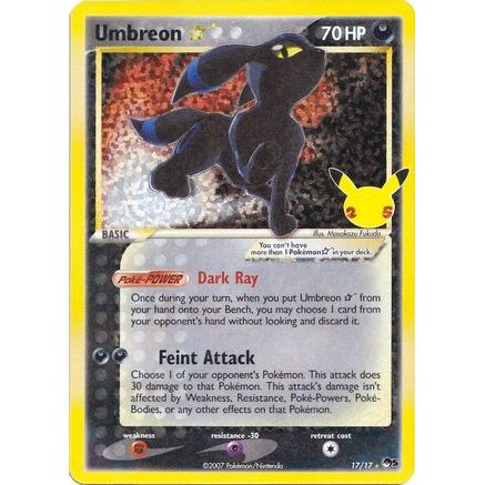Umbreon Star 17/25 - Celebrations Classic Collection Holofoil