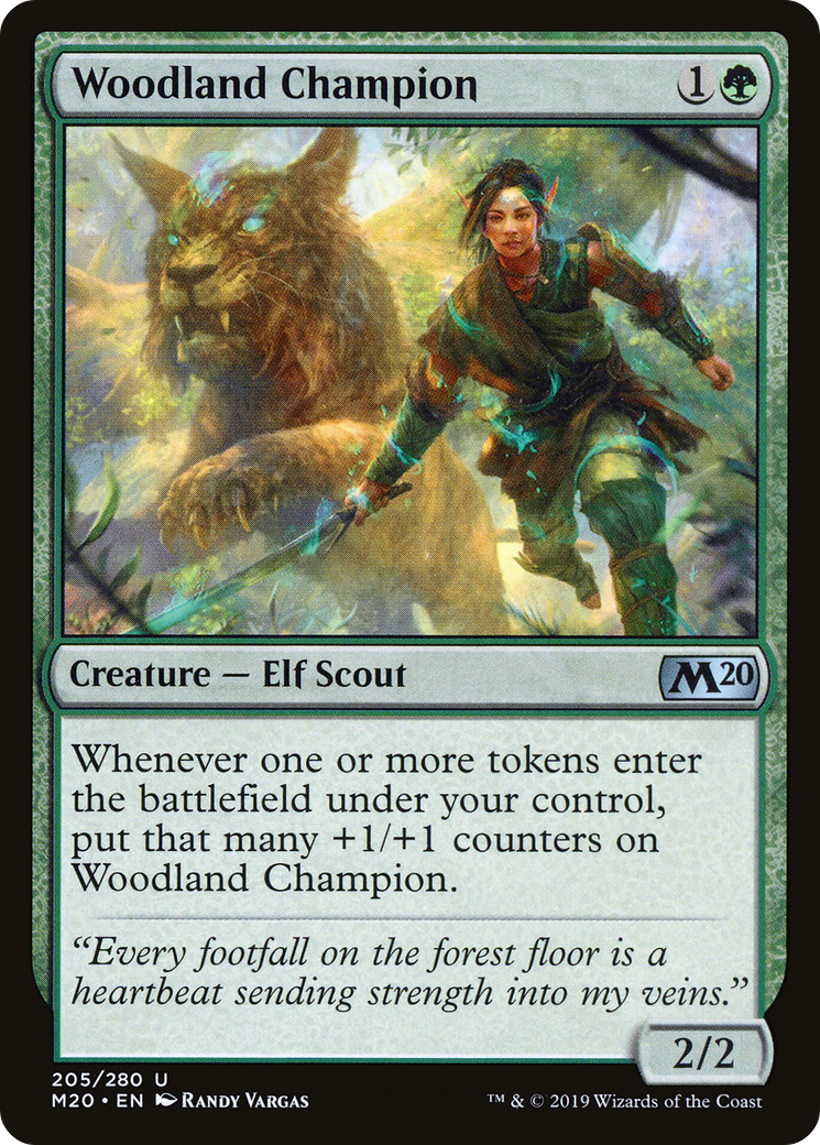 Woodland Champion (M20-205) - Core Set 2020 Foil
