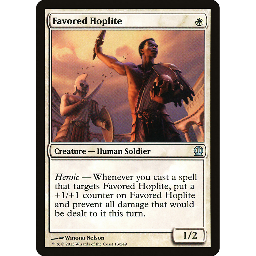 Favored Hoplite (THS-013) - Theros Foil