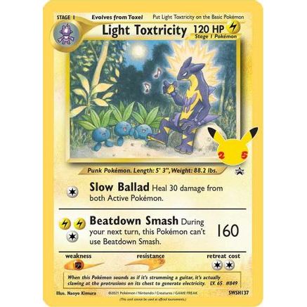 Light Toxtricity - SWSH137 SWSH137/307 - SWSH Sword & Shield Promo Cards Holofoil