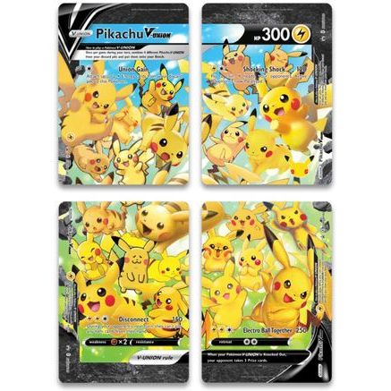 Pikachu V-Union [Set of 4] - SWSH Sword & Shield Promo Cards Holofoil