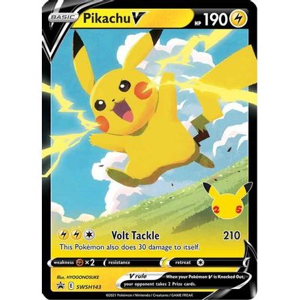 Pikachu V - SWSH143 SWSH143/307 - SWSH Sword & Shield Promo Cards Holofoil