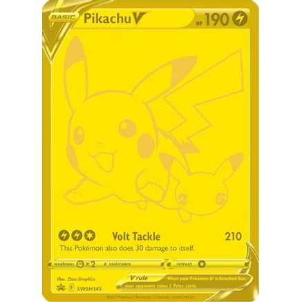 Pikachu V - SWSH145 SWSH145/307 - SWSH Sword & Shield Promo Cards Holofoil