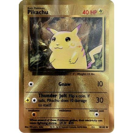 Pikachu - 58/102 (Celebrations Metal Card) 58 - Miscellaneous Cards & Products Holofoil