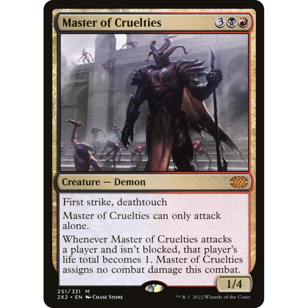 Master of Cruelties (2X2-251) - Double Masters 2022 Foil