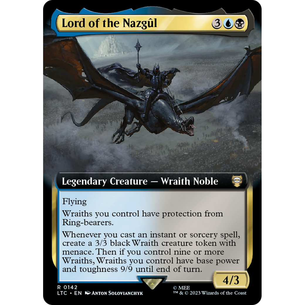 Lord of the Nazgul (Extended Art) (LTC-142) - Tales of Middle-earth Commander: (Extended Art) Foil