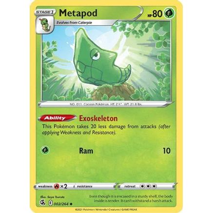 Metapod 2/264 - SWSH08 Fusion Strike Reverse Holofoil