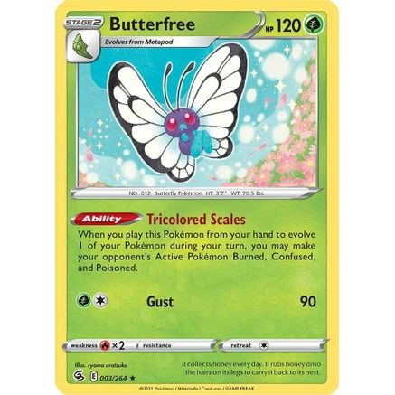 Butterfree 3/264 - SWSH08 Fusion Strike Holofoil