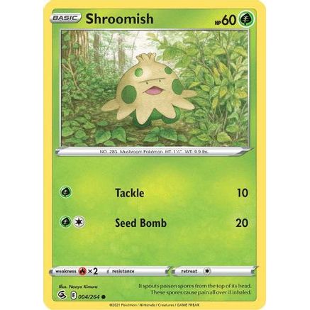 Shroomish 4/264 - SWSH08 Fusion Strike Reverse Holofoil