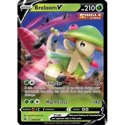 Breloom V 6/264 - SWSH08 Fusion Strike Holofoil