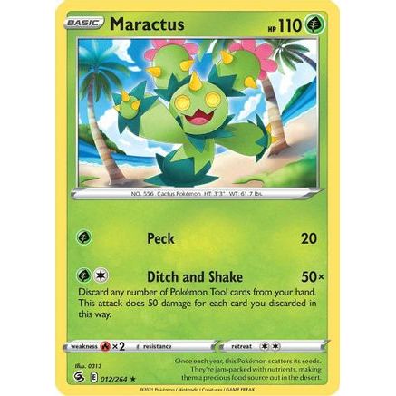 Maractus 12/264 - SWSH08 Fusion Strike Reverse Holofoil