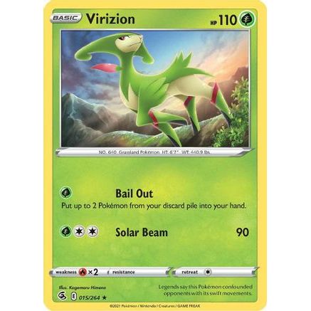 Virizion 15/264 - SWSH08 Fusion Strike Reverse Holofoil