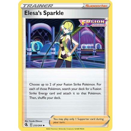 Elesa's Sparkle 233/264 - SWSH08 Fusion Strike Reverse Holofoil